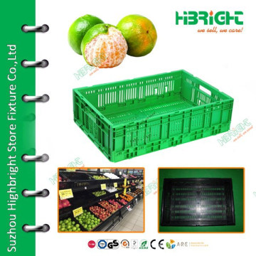 plastic turnover box plastic basket for fruit and vegetable